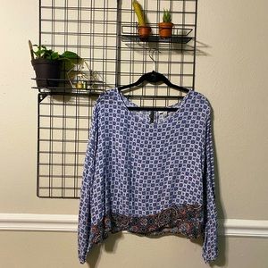 Thin Boho Patterned Shirt